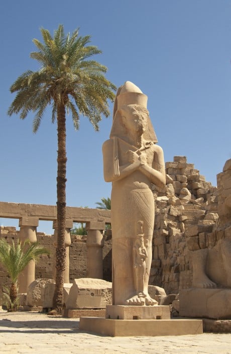 statue of Ramses II in Karnak temple